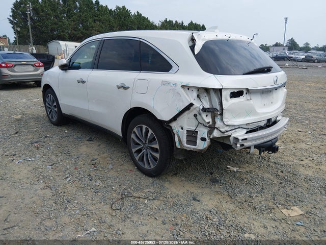 45725952 :رقم المزاد ، 5FRYD4H6XGB029216 vin ، 2016 Acura Mdx Technology   Entertainment Packages/technology, Entertainment   Acurawatch Plus Packages مزاد بيع