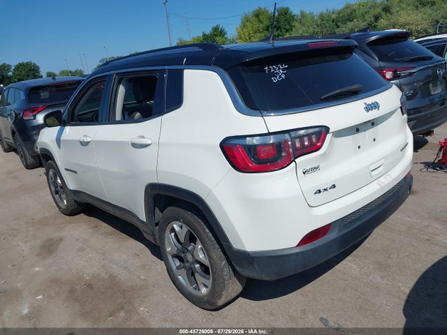 2018 Jeep Compass Limited 4x4 მანქანა იყიდება აუქციონზე, vin: 3C4NJDCB4JT433252, აუქციონის ნომერი: 45726009