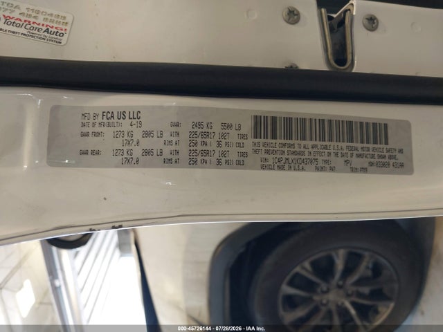 Jeep Cherokee Latitude Plus 4x4 2019 1C4PJMLX1KD437075 Image 9