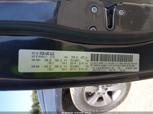 Продажа на аукционе авто 2015 Jeep Patriot High Altitude Edition, vin: 1C4NJRFB5FD291810, номер лота: 45726169