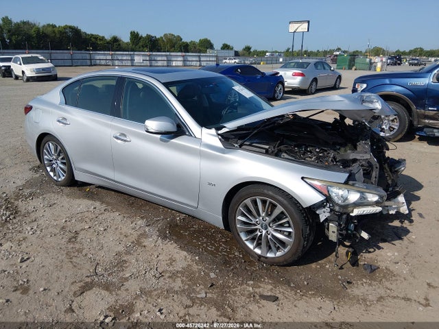 2018 Infiniti Q50 3.0t Luxe მანქანა იყიდება აუქციონზე, vin: JN1EV7AP2JM362470, აუქციონის ნომერი: 45726242