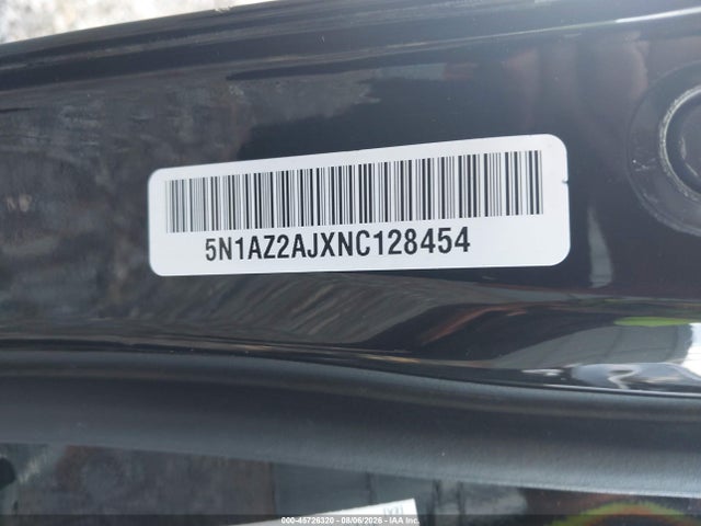 Aukcja sprzedaży 2022 Nissan Murano S Fwd, vin: 5N1AZ2AJXNC128454, numer aukcji: 45726320