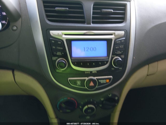 45726377 :رقم المزاد ، KMHCT4AE9CU179217 vin ، 2012 Hyundai Accent Gls مزاد بيع