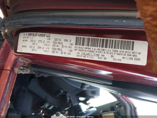 Aukcja sprzedaży 2012 Jeep Wrangler Sport, vin: 1C4AJWAG1CL151996, numer aukcji: 45726392