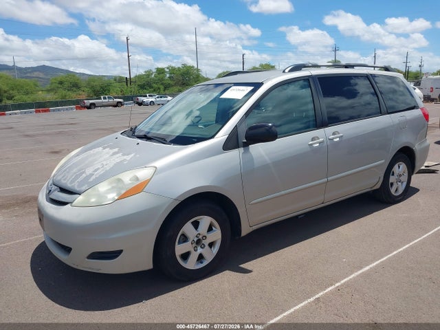2008 Toyota Sienna Le მანქანა იყიდება აუქციონზე, vin: 5TDZK23C48S207308, აუქციონის ნომერი: 45726467