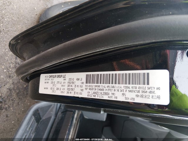 45726495 :رقم المزاد ، 1J4AA2D11AL228664 vin ، 2010 Jeep Wrangler Sport مزاد بيع