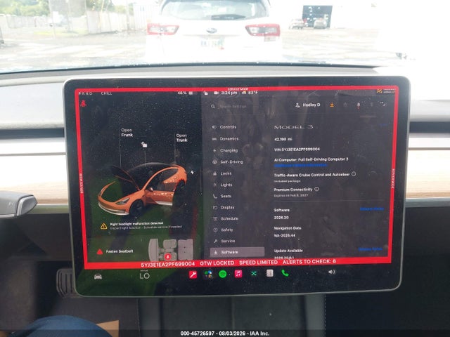 5YJ3E1EA2PF699004 Tesla Model 3 Rear-wheel Drive