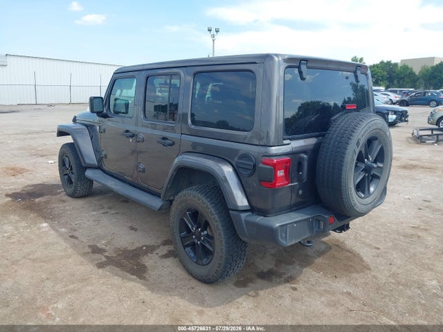 2019 Jeep Wrangler Unlimited Sahara Altitude 4x4 მანქანა იყიდება აუქციონზე, vin: 1C4HJXEG6KW638378, აუქციონის ნომერი: 45726631