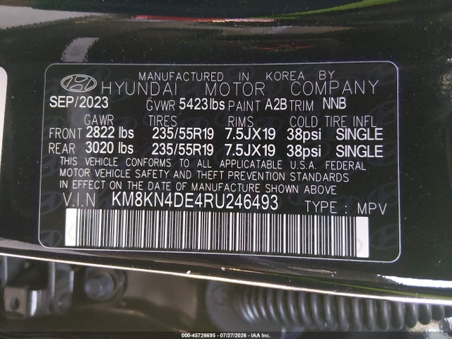 KM8KN4DE4RU246493 Hyundai Ioniq 5 Sel