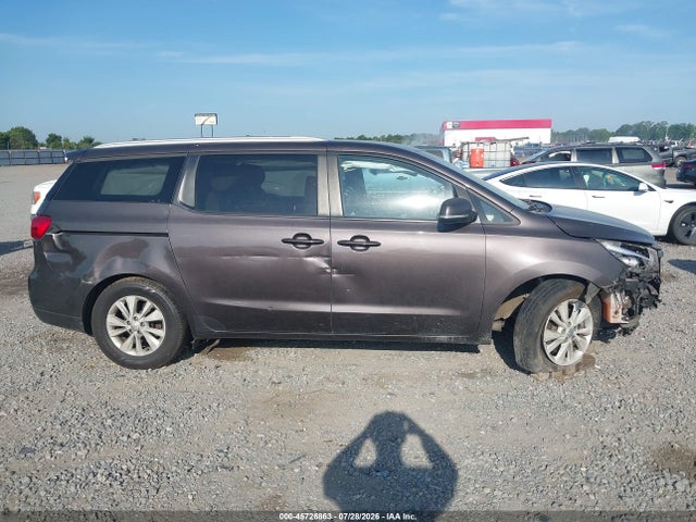 2016 Kia Sedona Lx მანქანა იყიდება აუქციონზე, vin: KNDMB5C13G6148860, აუქციონის ნომერი: 45726863