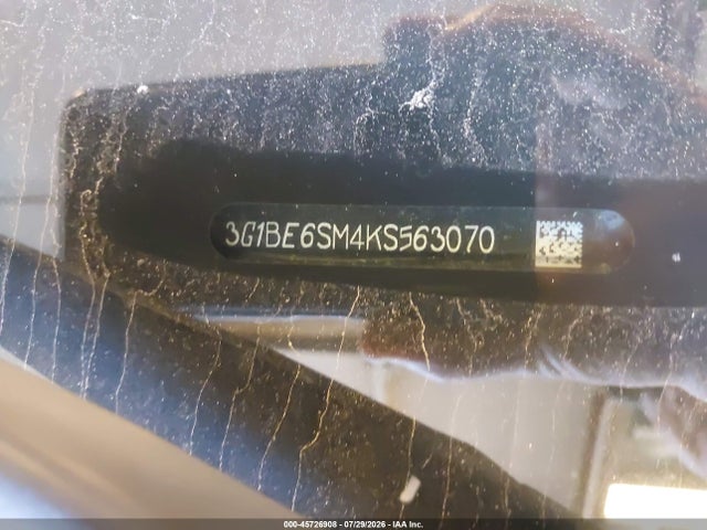 Продаж на аукціоні авто 2019 Chevrolet Cruze Lt, vin: 3G1BE6SM4KS563070, номер лоту: 45726908