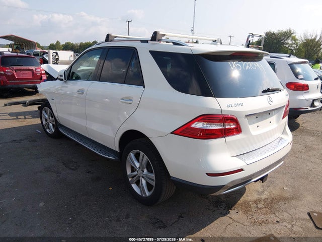 Aukcja sprzedaży 2012 Mercedes-benz Ml 350 4matic, vin: 4JGDA5HB9CA037754, numer aukcji: 45727099