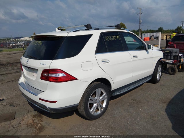 Aukcja sprzedaży 2012 Mercedes-benz Ml 350 4matic, vin: 4JGDA5HB9CA037754, numer aukcji: 45727099