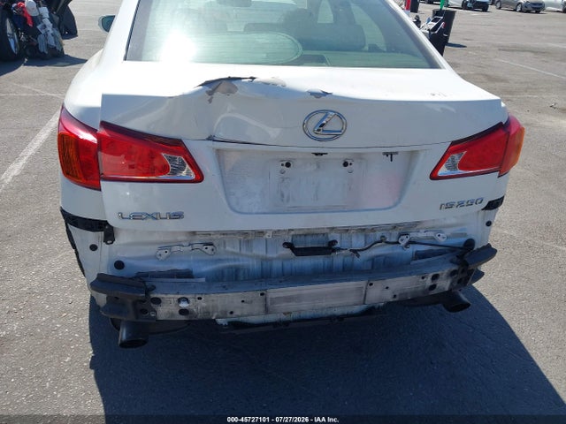 Aukcja sprzedaży 2010 Lexus Is 250, vin: JTHBF5C25A2096276, numer aukcji: 45727101