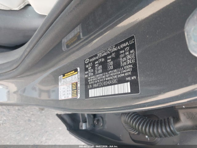 Продажа на аукционе авто 2025 Hyundai Santa Fe Hybrid Sel, vin: 5NMP2DG18SH043082, номер лота: 45727140