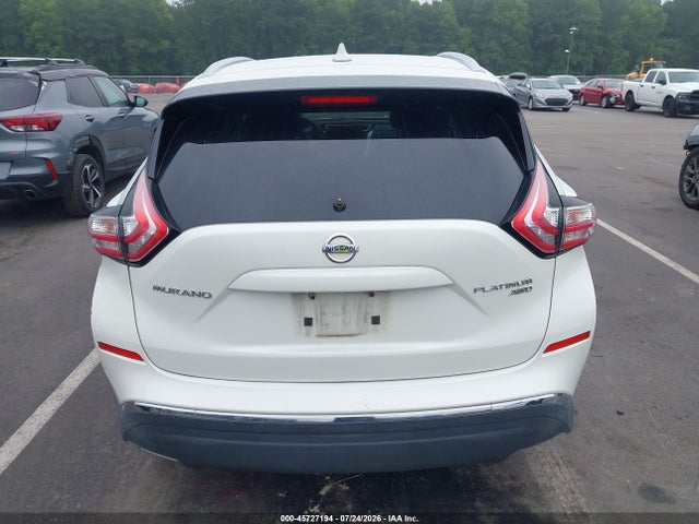 Продажа на аукционе авто 2017 Nissan Murano Platinum, vin: 5N1AZ2MH6HN153093, номер лота: 45727194