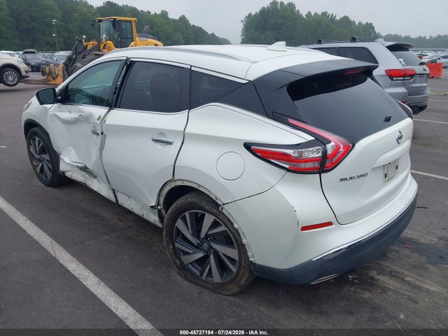 Продажа на аукционе авто 2017 Nissan Murano Platinum, vin: 5N1AZ2MH6HN153093, номер лота: 45727194