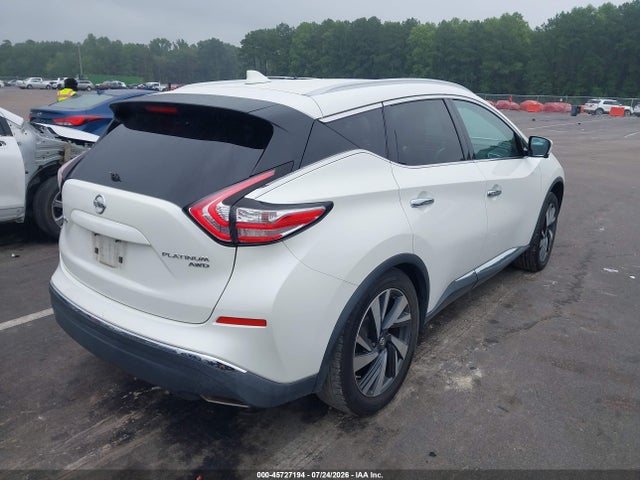 Продажа на аукционе авто 2017 Nissan Murano Platinum, vin: 5N1AZ2MH6HN153093, номер лота: 45727194