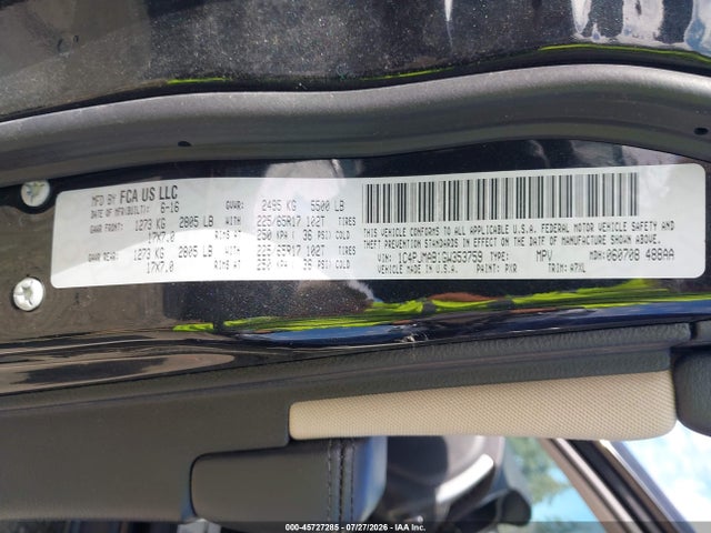 45727285 :رقم المزاد ، 1C4PJMAB1GW353759 vin ، 2016 Jeep Cherokee Sport مزاد بيع