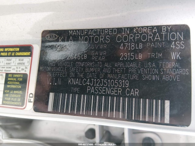 KIA Cadenza Premium 2018 KNALC4J12J5105319 Image 9