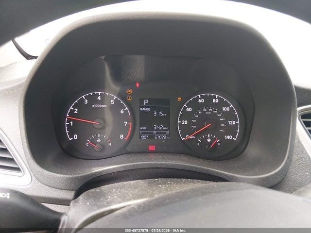 2019 Hyundai Accent Se მანქანა იყიდება აუქციონზე, vin: 3KPC24A34KE053706, აუქციონის ნომერი: 45727579