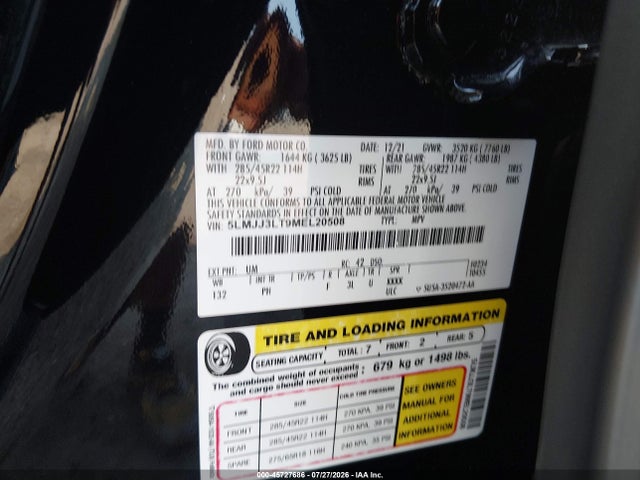 5LMJJ3LT9MEL20508 Lincoln Navigator Reserve L