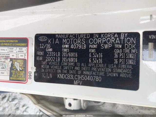 KIA NIRO FE 2017 KNDCB3LC1H5040780 Image 9