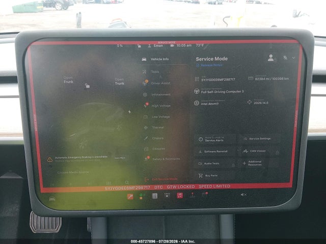 Продаж на аукціоні авто 2021 Tesla Model Y Long Range Dual Motor All-wheel Drive, vin: 5YJYGDEE6MF298717, номер лоту: 45727896