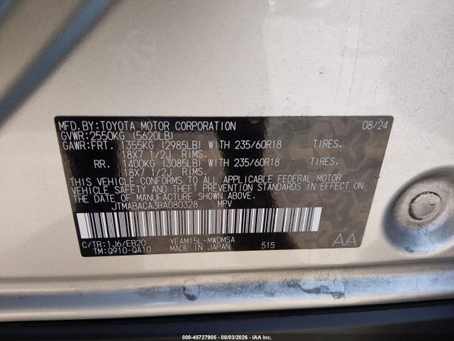 JTMABACA3RA080328 Toyota BZ4X XLE