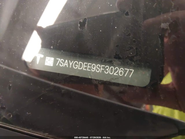 Auction sale of the 2025 Tesla Model Y Long Range Dual Motor All-wheel Drive, vin: 7SAYGDEE9SF302677, lot number: 45728445