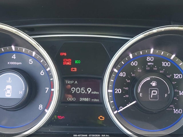 2012 Hyundai Sonata Gls მანქანა იყიდება აუქციონზე, vin: 5NPEB4AC0CH503552, აუქციონის ნომერი: 45728446