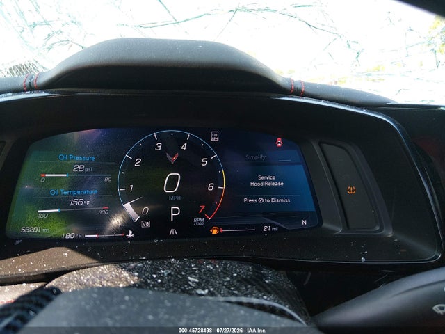 2022 Chevrolet Corvette Stingray Rwd  2lt მანქანა იყიდება აუქციონზე, vin: 1G1YB2D42N5115899, აუქციონის ნომერი: 45728498