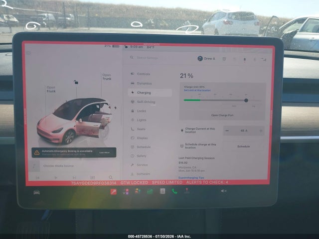 Продажа на аукционе авто 2024 Tesla Model Y Long Range Single Motor Rear-wheel Drive/rwd, vin: 7SAYGDED9RF038314, номер лота: 45728536