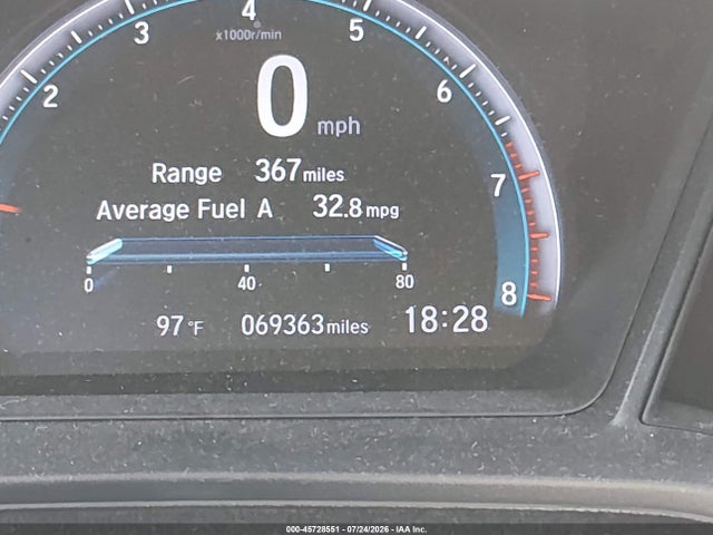Honda Civic Lx 2019 2HGFC4B69KH307497 Image 17