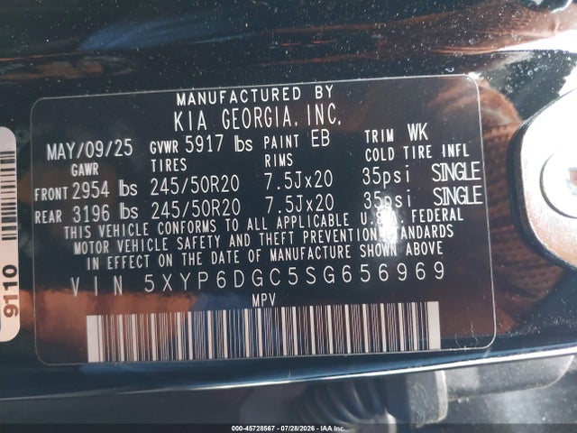 KIA Telluride S 2025 5XYP6DGC5SG656969 Image 9