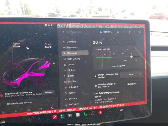 Продаж на аукціоні авто 2024 Tesla Model Y Long Range Dual Motor All-wheel Drive, vin: 7SAYGDEE0RF025931, номер лоту: 45728573