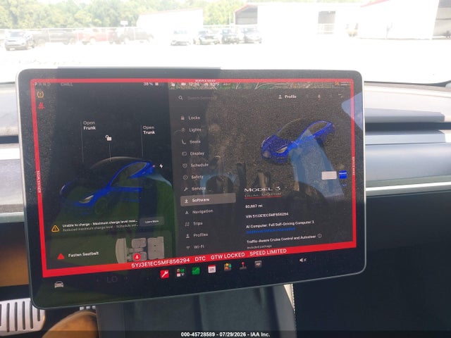 45728589 :رقم المزاد ، 5YJ3E1EC5MF856294 vin ، 2021 Tesla Model 3 Performance Dual Motor All-wheel Drive مزاد بيع