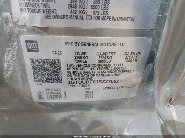1GTUUDE81SZ276827 GMC Sierra 1500 4wd Short Box Slt