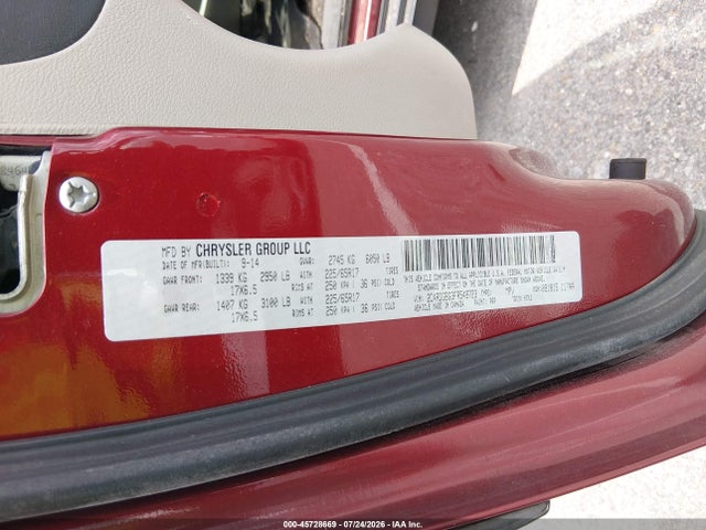 Dodge Grand Caravan American Value Pkg 2015 2C4RDGBG3FR549723 Image 9