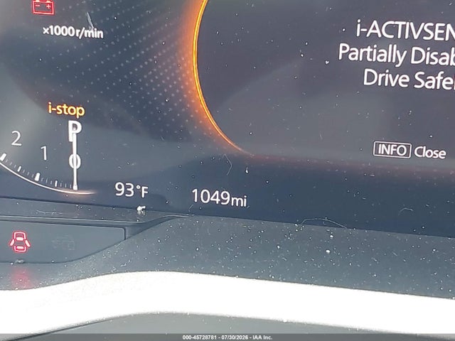 45728781 :رقم المزاد ، JM3KJDHD9S1129248 vin ، 2025 Mazda Cx-70 3.3 Turbo Premium Package مزاد بيع