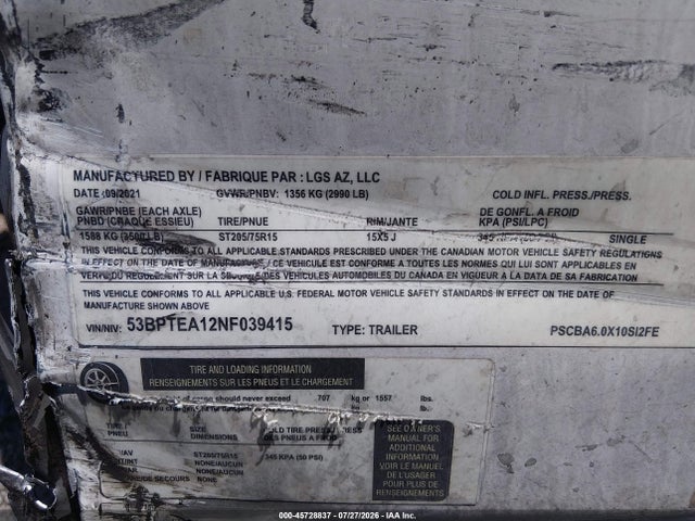 American Carrier Equipmen Other 2022 53BPTEA12NF039415 Image 9