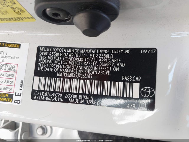 NMTKHMBX5JR036203 Toyota C-hr Xle Premium