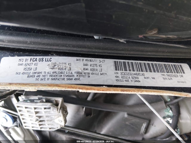 45729022 :رقم المزاد ، 2C3CDZGG1HH605102 vin ، 2017 Dodge Challenger Gt مزاد بيع