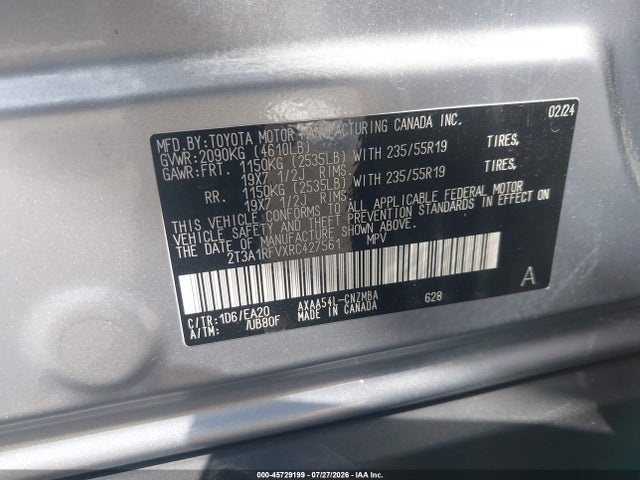 Toyota Rav4 Xle Premium 2024 2T3A1RFVXRC427561 Image 9