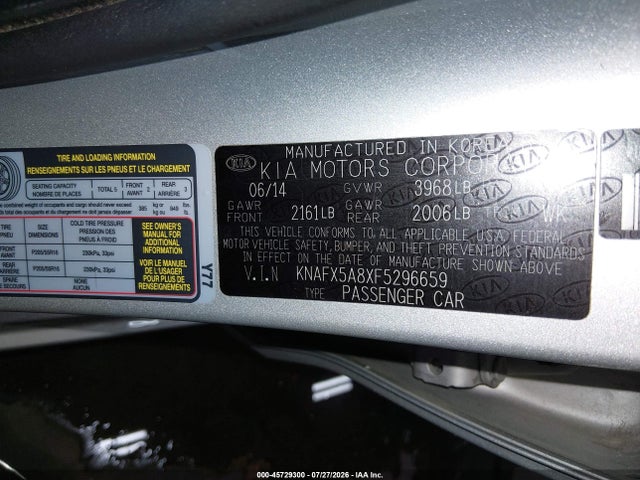 KIA FORTE EX 2015 KNAFX5A8XF5296659 Image 9