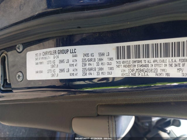 Jeep Cherokee Limited 2014 1C4PJMDB4EW310123 Image 9