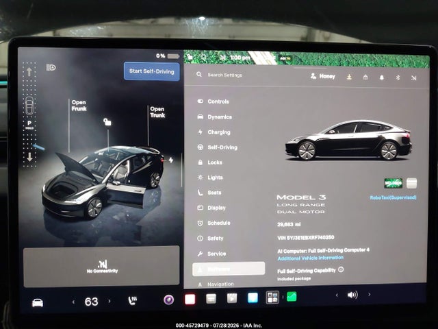 Tesla Model 3 Long Range Dual Motor All-wheel Drive 2024 5YJ3E1EBXRF740250 Image 7