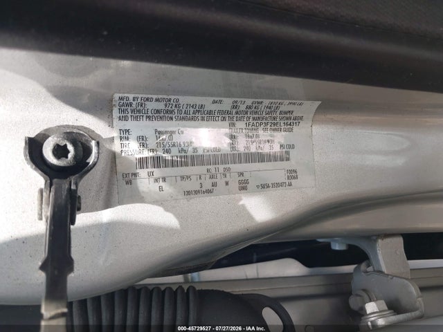 2014 Ford Focus Se მანქანა იყიდება აუქციონზე, vin: 1FADP3F29EL164317, აუქციონის ნომერი: 45729527