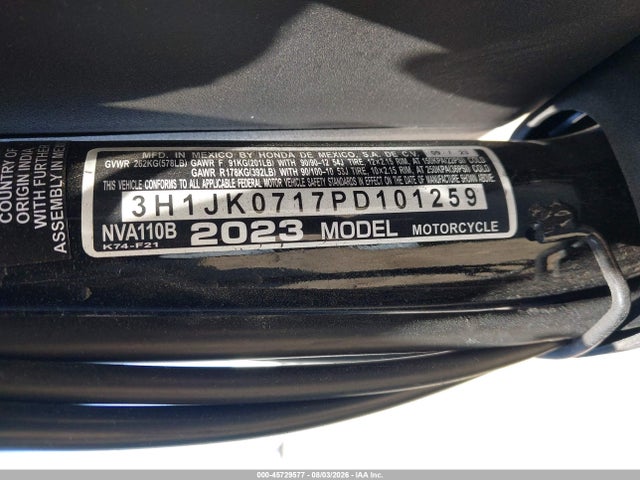 Honda NVA110 B 2023 3H1JK0717PD101259 Image 10