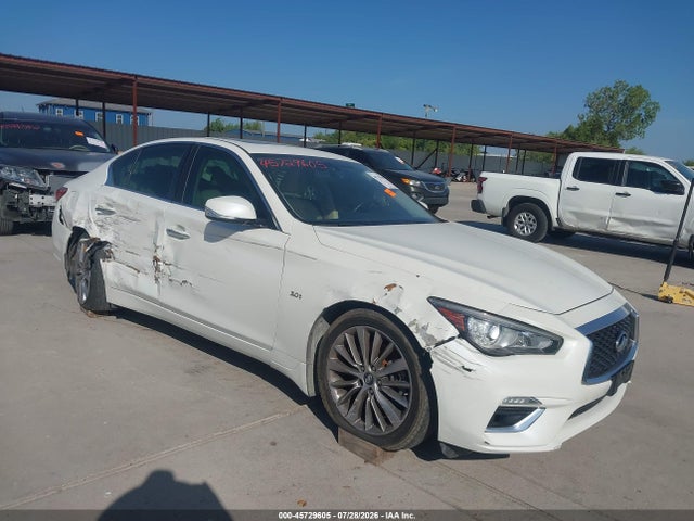 Продажа на аукционе авто 2018 Infiniti Q50 3.0t Luxe, vin: JN1EV7AP2JM590081, номер лота: 45729605